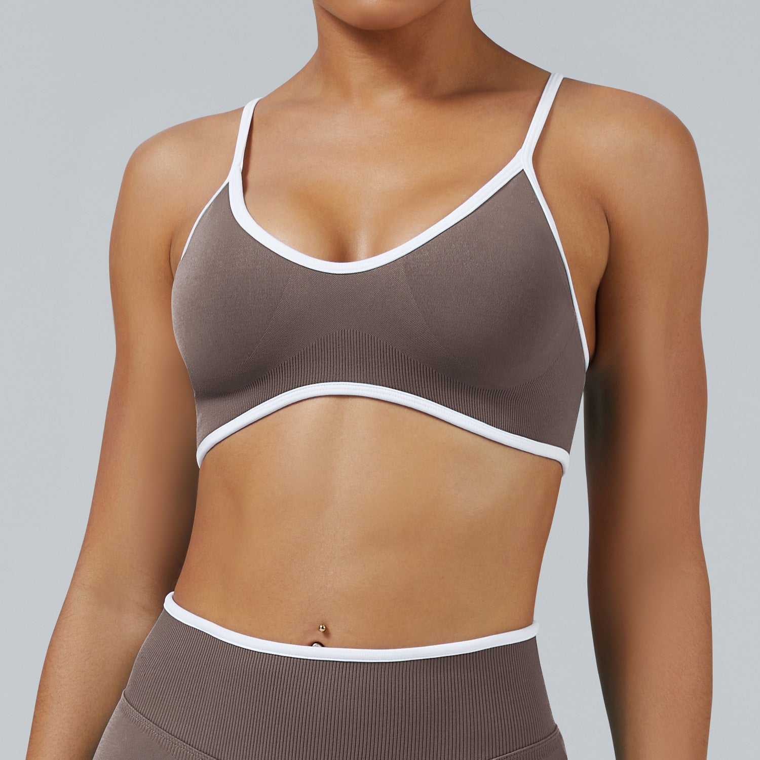 Sensein Seamless Contrast Color Sports Bra