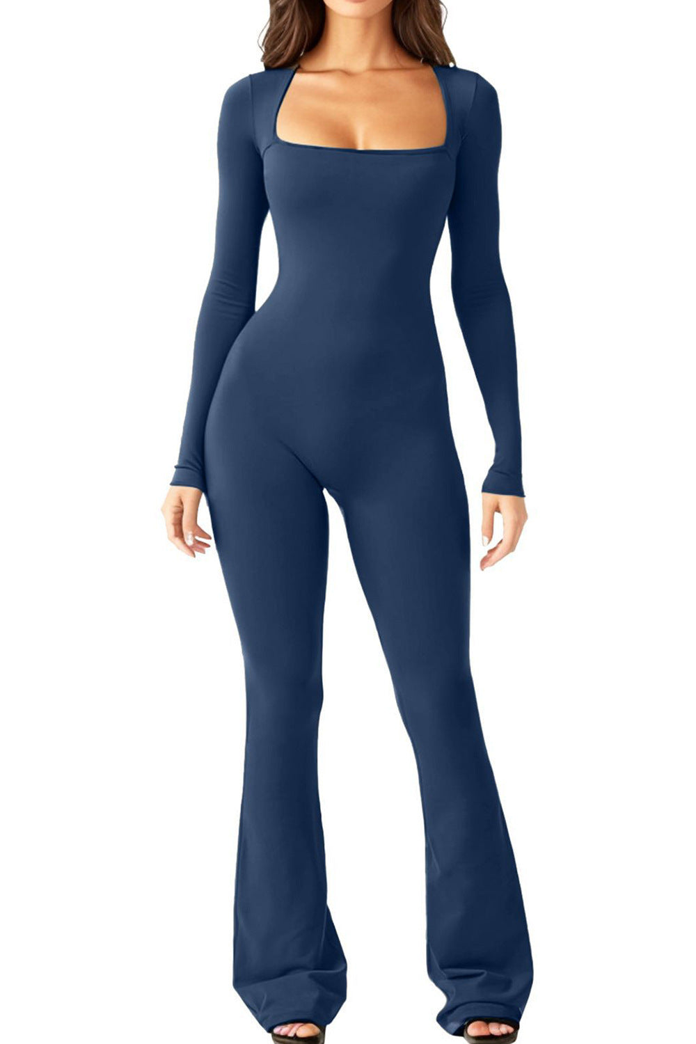 Sensein High-Stretch Long-Sleeve Jumpsuit