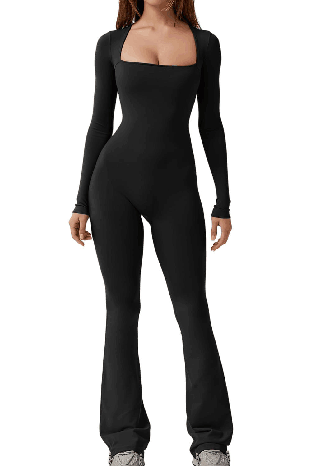Sensein High-Stretch Long-Sleeve Jumpsuit