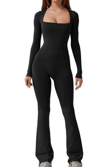 Sensein High-Stretch Long-Sleeve Jumpsuit