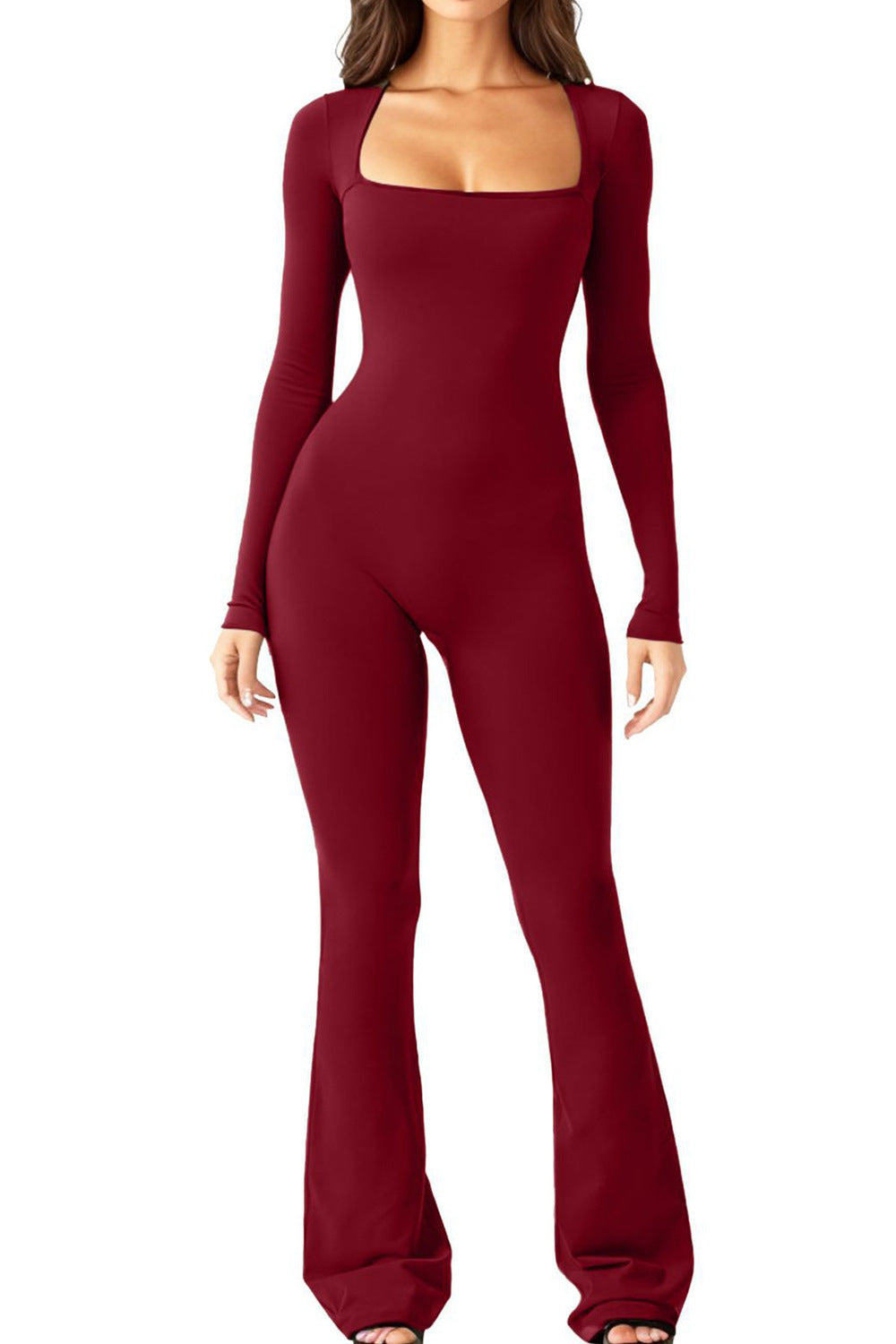 Sensein High-Stretch Long-Sleeve Jumpsuit